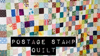 Postage stamp quiltlearn to sewsimple quiltscrap quiltleaderender [upl. by Htiel]