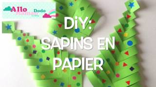 DIY Sapins de Noël en papier  Bricolage facile pour Noël [upl. by Izzy]