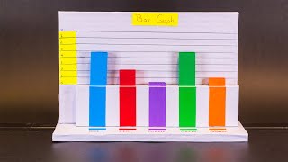 3D Bar Graph Model  School Projects  Math projects [upl. by Latsirk]