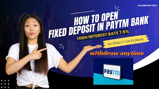 How To Break Fd In Paytm Payment Bank  Paytm Payment Bank Fixed Deposit Break kaise Kare [upl. by Aninep410]