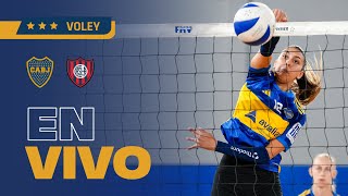 🔴 VOLEY FEMENINO  BOCA JUNIORS VS SAN LORENZO 🔵🟡🔵 [upl. by Nosyrb]