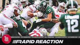 Ohio State Shorthanded Buckeyes send clear message in Michigan State blowout [upl. by Anaahs]