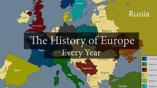 The History of Europe 2600 BC  2020 AD Every year [upl. by Good590]