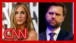 Jennifer Aniston blasts JD Vance for ‘childless cat ladies’ remark [upl. by Buroker]