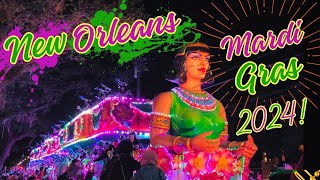 Mardi Gras weekend kicks off in New Orleans 2024 💜💛💚 mardigras [upl. by Iramo64]