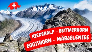 Riederalp  Bettmerhorn  Eggishorn  Märjelensee [upl. by Iliak]