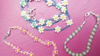 PandaHall Jewelry Making Tutorial VideoHow to Make Daisy Chain Bracelets in 3 Different Ways [upl. by Ynoffit330]