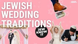 7 Jewish Wedding Traditions You Should Know About  Jew Know It [upl. by Eedeed]