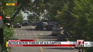 Active bomb threat near US Capitol [upl. by Ecirtaed881]