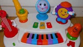 Light and Sound Rock n roll Band Piano Keyboard Toddler Baby MusicalKiddieland Rock N Roll Band [upl. by Annahsit]