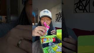 Trying the Warheads Sour Candy Challenge  ASMR [upl. by Eusoj71]