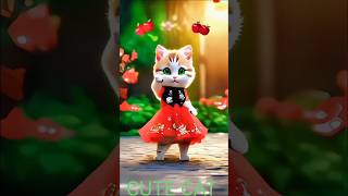 কই রইলা বন্ধুরে  Koi Roila Bondhuh Re🥰❤️🌹cute catdance merina teddylove status catlover short [upl. by Legra399]