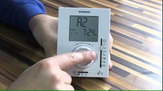 Siemens thermostat operation [upl. by Eivets]