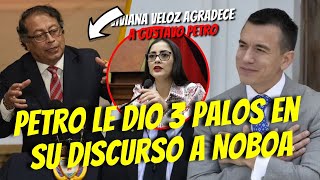 GUSTAVO PETRO LE DIO 3 PALOS EN SU DISCURSO A NOBOA [upl. by Neersan263]