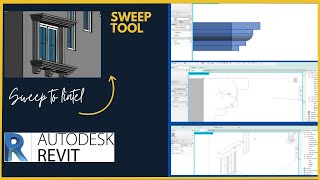 New Villa Project In Revit Part 08 how to Sweep in Revit  Grooves [upl. by Opaline]