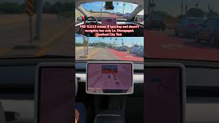 FSD 12513 misses R turn baytries bus Ln Disengaged Seafood City Test teslafsd fsdbeta fsd [upl. by Rempe]