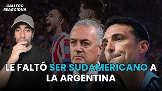 GALLEGOREACCIONA  LE FALTÓ SER SUDAMERICANO A ARGENTINA [upl. by Higgs]