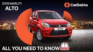 Maruti Alto 2019 Specs Prices Features Updates and More In2Mins  CarDekhocom [upl. by Atnauq83]