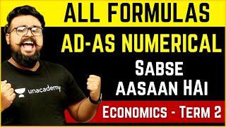 AD AS NUMERICAL  All Formula Economics Macro economics Class 12 Board exams [upl. by Ennailuj]