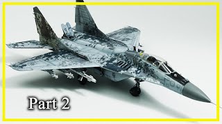 MiG29 AS Fulcrum Digital Camouflage Part 02 GWH 148 [upl. by Ttezil122]