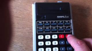 Casio fx10 Scientific Calculator 1974 [upl. by Ecyarg]