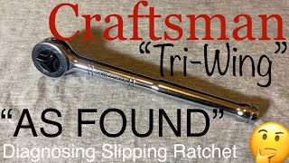 AS FOUND Craftsman “TriWing” 43796 Diagnosis Vintage 38” Drive [upl. by Tillion]