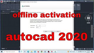 Offline Activation Autocad 2020 [upl. by Jenness]