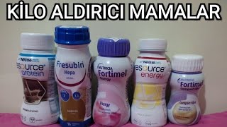 KİLO ALDIRICI MAMA NUTRİVİGORFORTİMEL RESOURCE FRESUBİN MAMALAR KİLO ALMA VE BESLENME MAMASI [upl. by Nyrraf]