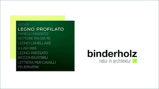 binderholz legno profilato [upl. by Tongue875]