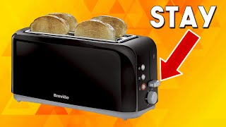 Toaster Lever Wont Stay Down  Easy Fix If It Has Power  Breville Vtt233 4Slice Toaster [upl. by Ylyl]