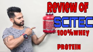 Scitec Nutrition 100 Whey Protein Review  HINDI  NAGPUR [upl. by Chaves]