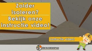 Hoe isoleer ik een Zolder Met PIR  Gips Zolderisolatie van De Isolatieshop [upl. by Halford]