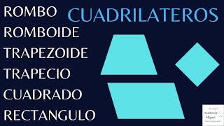 CLASIFICACION DE CUADRILATEROS y sus propiedades [upl. by Leanatan]