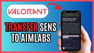 How To Transfer VALORANT Sensitivity To AIMLAB 2024 [upl. by Darooge706]