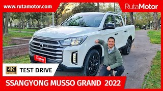 Ssangyong Musso Grand 2022  La pickup más cómoda del segmento que ahora extiende sus capacidades [upl. by Adnahsed]