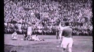 Warrington v Halifax 1954 Cup replay at Odsal [upl. by Modnar]