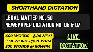 Legal Dictation Exercise50 Newspaper Dictation Exercise06 amp 07 jkssbsteno [upl. by Ednutabab]