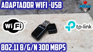 Adaptador WiFi USB 300 Mbps TPLink  TLWN823N V30  Unboxing en Español [upl. by Ettessil]