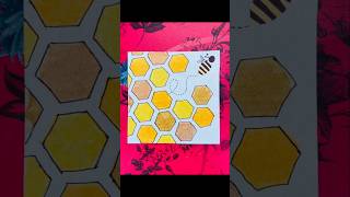 Bee Art shorts Beautiful art viral bee [upl. by Durrell]