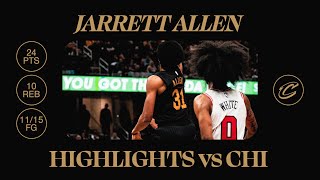 Cavs vs Bulls  Jarrett Allen Highlights  11152024 [upl. by Oberheim]