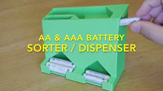 AA amp AAA battery sorter  dispenser [upl. by Hirasuna]