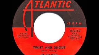 1st RECORDING OF Twist And Shout  Top Notes 1961 [upl. by Pelpel885]