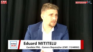 „Invitatul Zilei” la Botoșani24ro Eduard Mititelu candidat PNL la Camera Deputaților [upl. by Leitao]