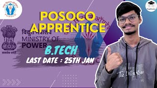 POSOCO Apprentice 2024  Detailed Notification Out [upl. by Charo]