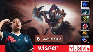 DOTA 2 OGWisper the CENTAUR WARRUNNER OFFLANE 737b [upl. by Milena]