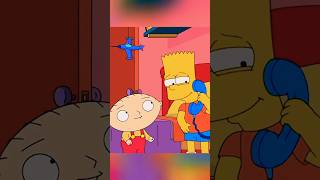 Bart Simpson Meets Stewie Griffin 😂  Family Guy shorts [upl. by Olaf11]