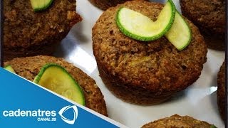 Receta de Panquecitos de Calabacita y Linaza  Panquecitos de Calabacita y Linaza [upl. by Nauqram150]