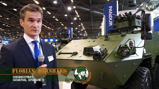 Eurosatory 2018 drones UAVs antidrone UAV counter systems Pandur 2 EVO 6x6 GDELS [upl. by Seel]