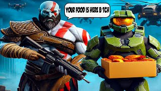 Kratos and Master Chief do Uber Eats Season 1 [upl. by Ecirtel]