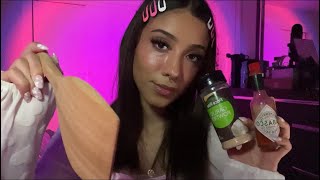 ASMR Eating your face 😛 Talkative mouth sounds personal attention inaudible￼ [upl. by Ribble]